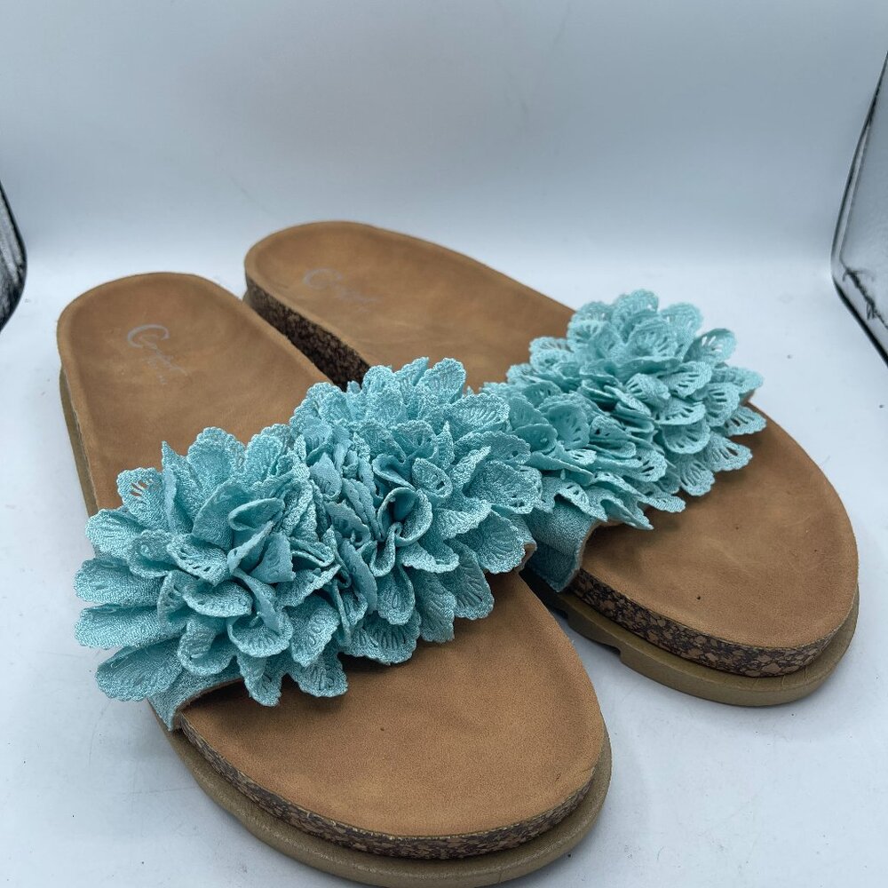 Comfort Est 1946 Floral Cork Sandals - Size 11